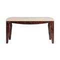 **Banquette en bois avec assise rembourrée**