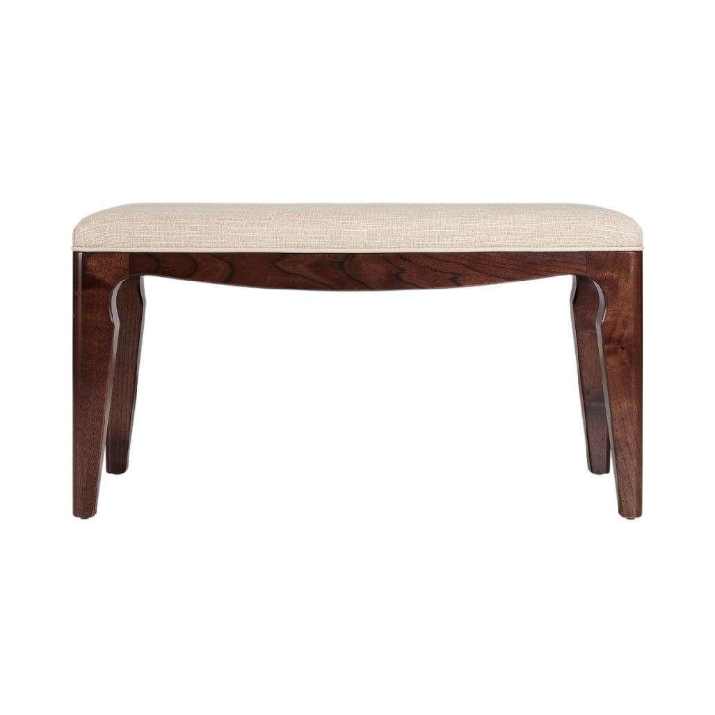 **Banquette en bois avec assise rembourrée**
