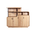 **Meuble de rangement en bois avec étagères intégrées**