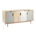 **Buffet en bois avec portes design et finitions contemporaines**